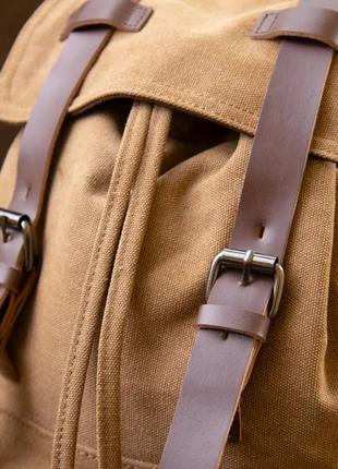 Рюкзак туристичний текстильний коричневий2 фото