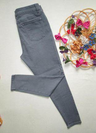 Суперовые стрейчевые джинсы скинни оловянного цвета высокая посадка tu 🌹👖🌹5 фото