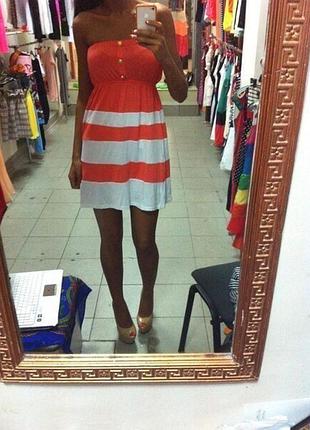 Сарафан черно белый