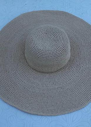 Шляпа з великими полями, огого шляпа, шляпа із рафії2 фото