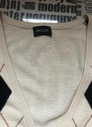Премиум бренд basler шерстяная жилетка с кашемиром кремовая р42/xl2 фото
