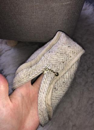 Шерсть шерстяная косметичка молния кейс натуральная