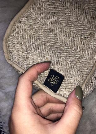 Шерсть шерстяная косметичка молния кейс натуральная