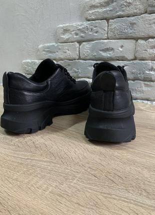 Массивные чёрные кроссовки на флиссе  38 р(24,5 см)6 фото