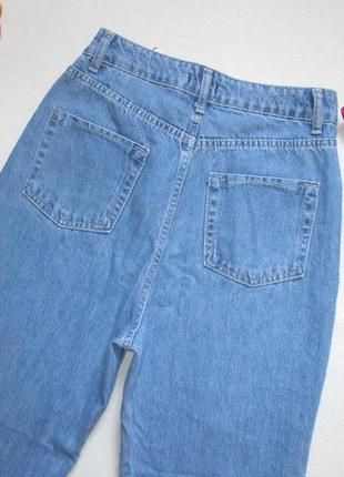 Шикарні трендові джинси мом з рваностями висока посадка boohoo 🍒🍓🍒5 фото