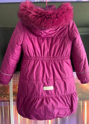 Ленне зимнее теплое пальто для девочки lenne 134/1404 фото