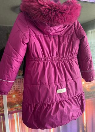 Ленне зимнее теплое пальто для девочки lenne 134/1405 фото