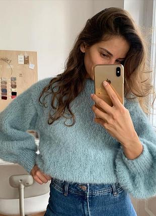 Стильний crop-sweater оверсайз