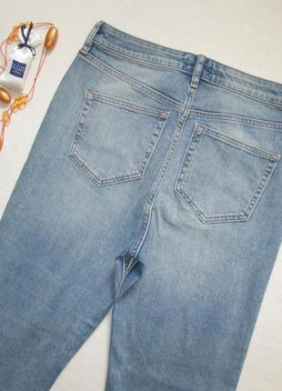 Мега классные стрейчевые джинсы бойфренд с рваностями высокая посадка f&f 🌹👖🌹4 фото