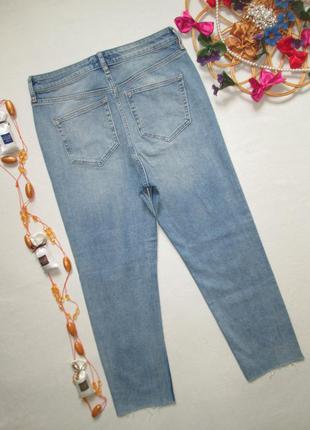 Мега классные стрейчевые джинсы бойфренд с рваностями высокая посадка f&f 🌹👖🌹3 фото