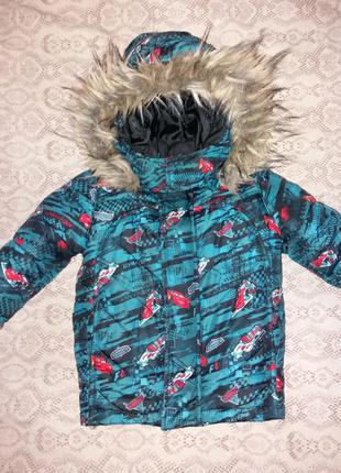 Куртка,курточка + комбинезон,зима " тачки" "макквин"4 фото