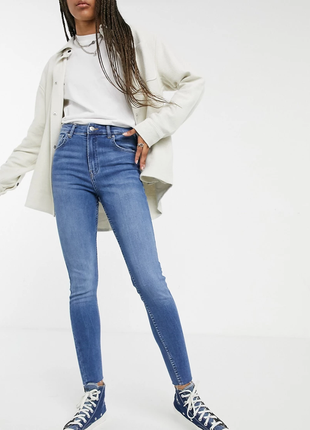 Новые скинни с высокой посадкой, bershka, р.36
