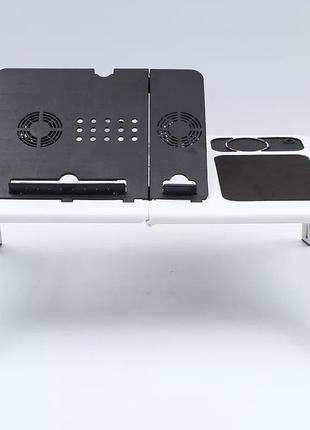 Портативный складной стол-подставка для ноутбука с охлаждением e-table стол для завтрака2 фото