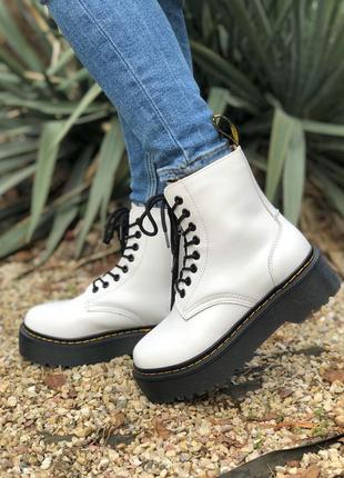 Dr. martens jadone white ботинки с мехом!!!