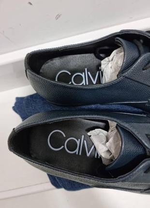 Демисезонные кожаные туфли calvin klein оригинал 41р4 фото