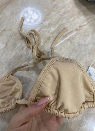 Верх от купальника треугольники на завязках3 фото