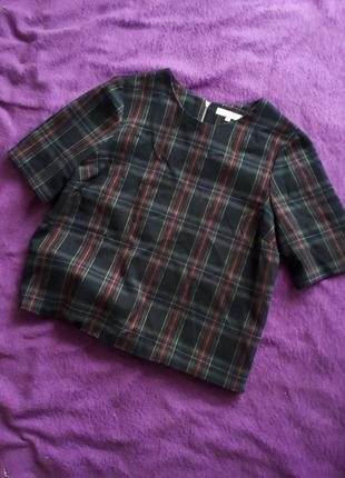 Плотна рубашка в клетку, кофта, блуза в клітинку