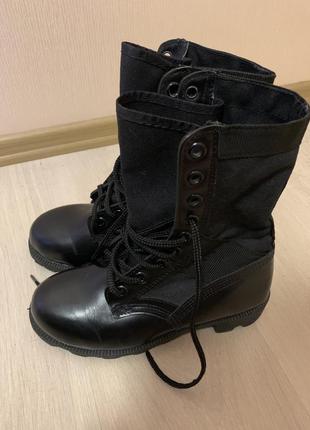 Берци оригінальні шкіряні з тканинним верхом 38рр