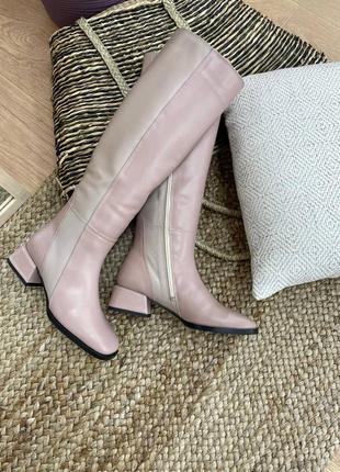 Lux обувь! сапоги женские деми зима натуральная кожа замша италия1 фото