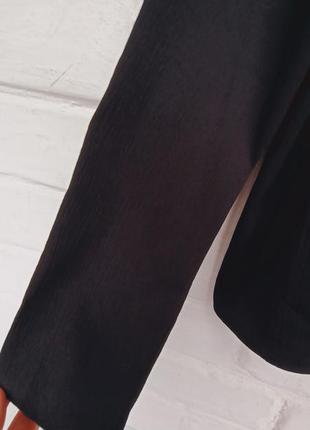 Черная блузка с рюшамм4 фото