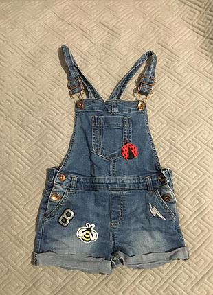 Джинсовый комбез на девочку 6-7 лет