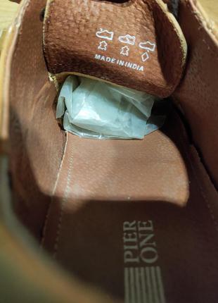 Новые мужские туфли pier one 46 размера натуральная кожа есть нюансы9 фото