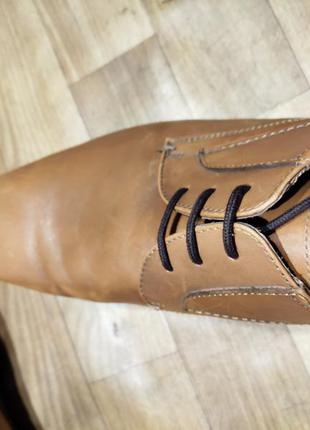 Новые мужские туфли pier one 46 размера натуральная кожа есть нюансы4 фото