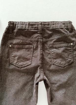 Блестящие штаны микровельвет  артикул: 9592 теплые5 фото
