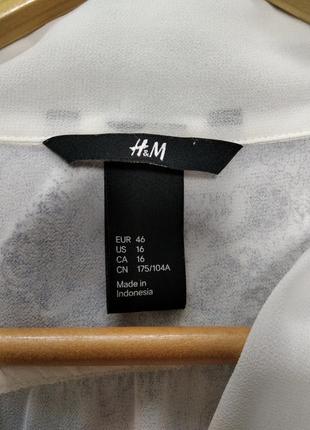 Изысканная шифоновая блуза h&m с завязками7 фото