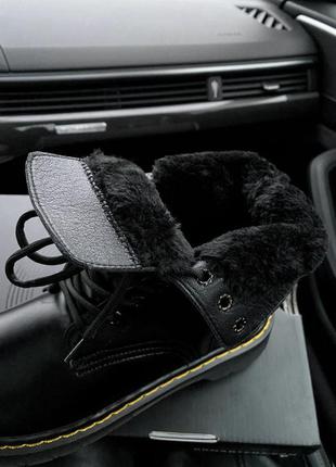 𝐃𝐫.𝐌𝐚𝐫𝐭𝐞𝐧𝐬 1460 classic fur  premium женские кожаные ботинки на меху зима2 фото