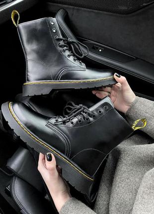 𝐃𝐫.𝐌𝐚𝐫𝐭𝐞𝐧𝐬 1460 classic fur  premium женские кожаные ботинки на меху зима3 фото