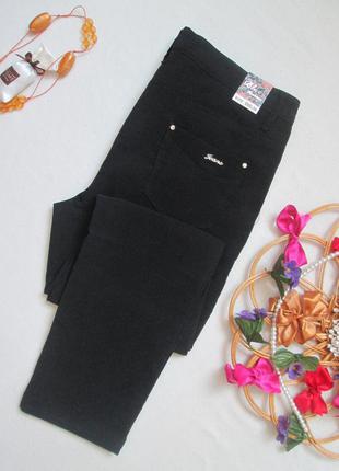 Суперовые стрейчевые черные штаны джинсового типа с начесом blue fashion 🍁🌹🍁6 фото