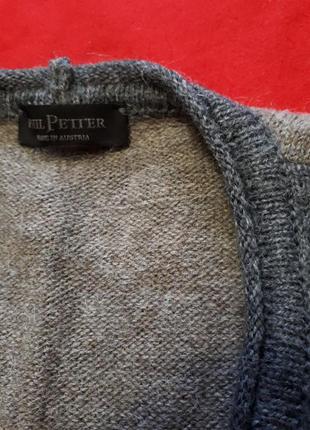 Австрія кардиган кофта пуловер на гудзиках альпака 40% р м2 фото