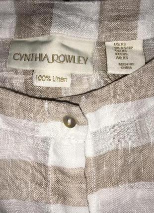 Cynthia rowley-дизайнерская льняная блуза топ оверсайз! р.-xs3 фото