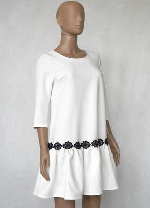 Ошатнішою плаття кремового кольору 42 розмір (36 євророзмір).4 фото