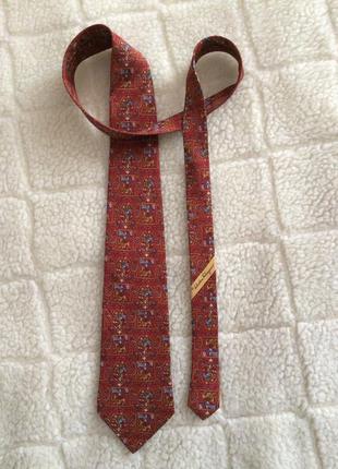Шовковий галстук "salvatore ferragamo", оригінал1 фото