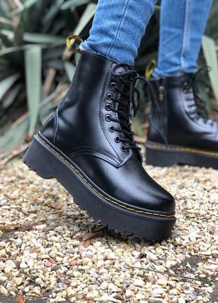 Dr. martens jadone black ботинки с мехом!!!