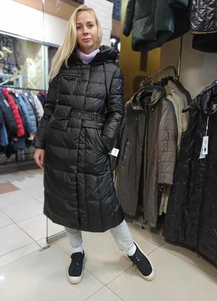 Новая коллекция clasna, зимняя куртка пальто пуховик clasna с пояс сумкой6 фото