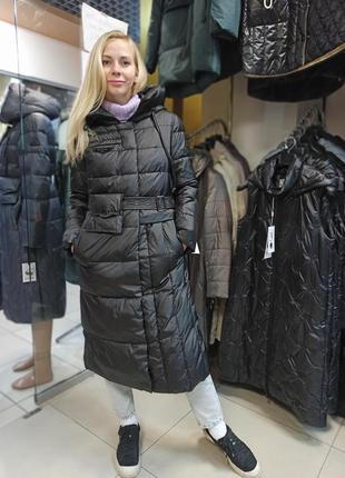 Новая коллекция clasna, зимняя куртка пальто пуховик clasna с пояс сумкой9 фото