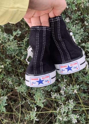 Акция! кеды converse высокие чёрные chuck taylor4 фото