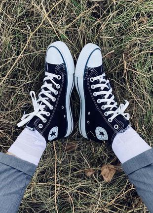 Акция! кеды converse высокие чёрные chuck taylor2 фото