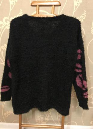 Нереально красивый и стильный брендовый вязаный свитер с губами 20.3 фото