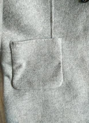 Шерстяное пальто marks& spencer без подклада р.48 на пуговицах6 фото