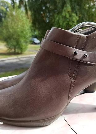 Роскошные кожаные ботильоны ecco