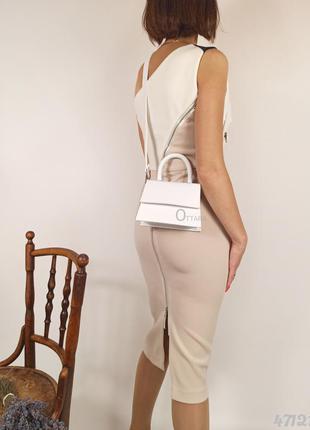 Клатч білий мініатюрна сумочка жіноча, жіночий клатч міні сумка біла4 фото