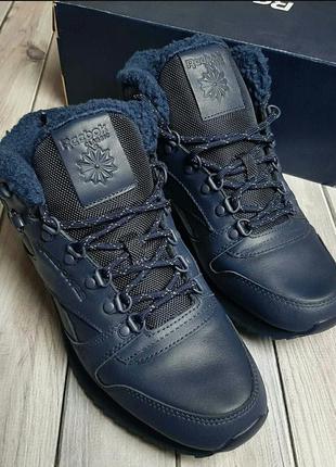 Утеплені кросівки reebok classic leather mid ripple mu4 фото