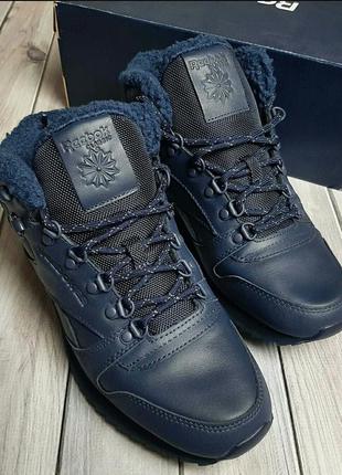 Утеплені черевики кросівки reebok classic leather mid ripple mu5 фото