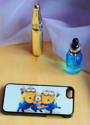 3d бампер для смартфона мобильного телефона iphone айфона 5 5s с дружелюбными веселыми миньонами