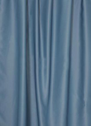 Портьерная ткань для штор блэкаут синего цвета