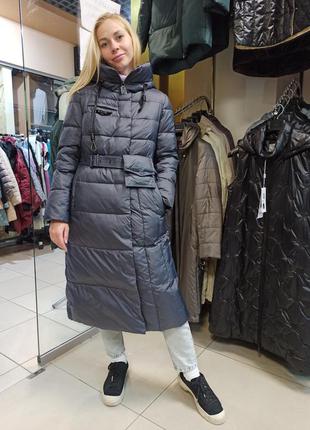 Нова колекція clasna, зимова куртка пальто-пуховик4 фото